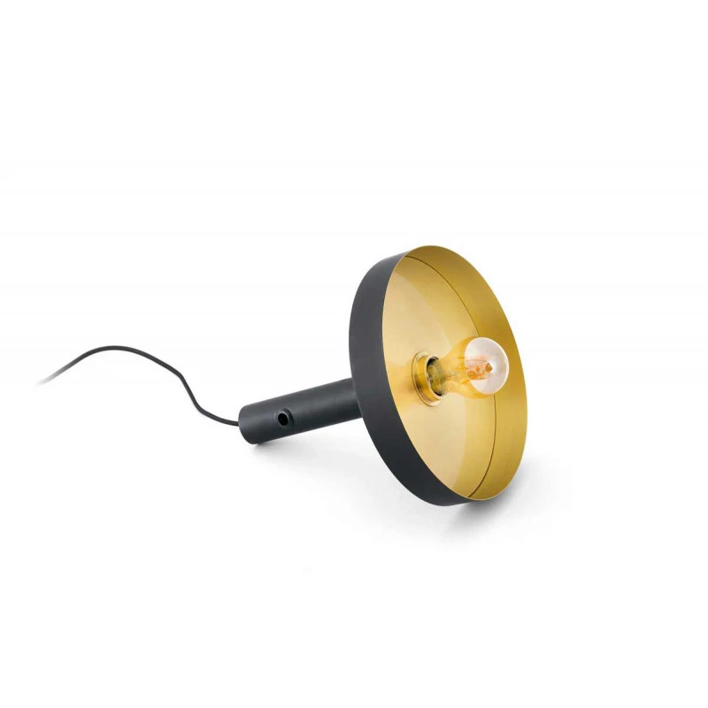 Baladeuse design noire et or