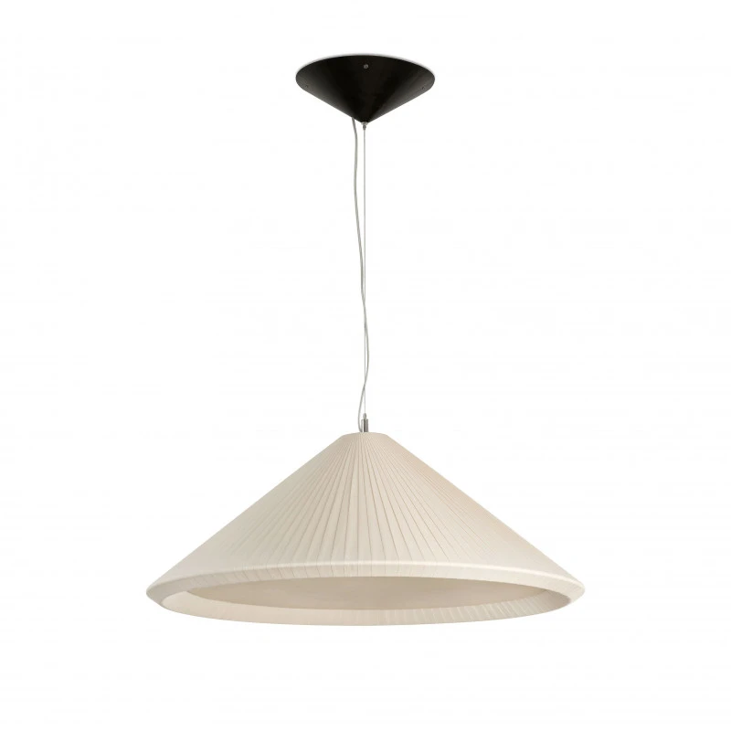 Grande suspension contemporaine ivoire