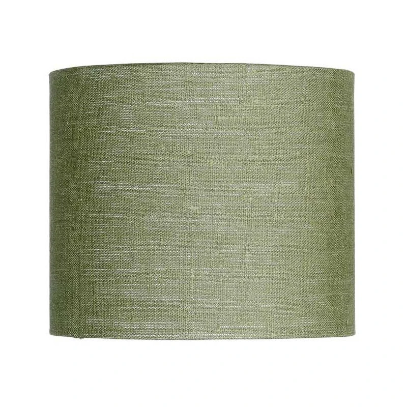 Abat-jour en lin vert kaki