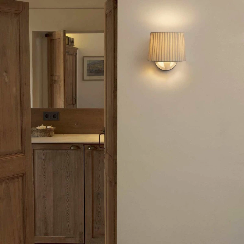 Applique abat-jour blanc