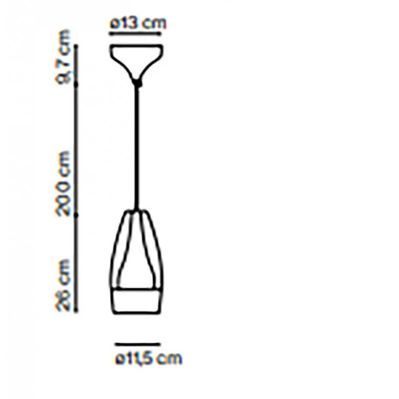 Suspension céramique terre cuite et or