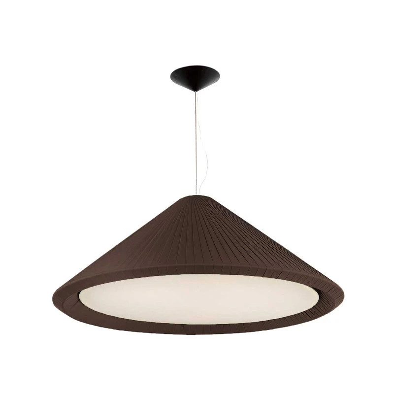 Grande suspension marron conique D70cm