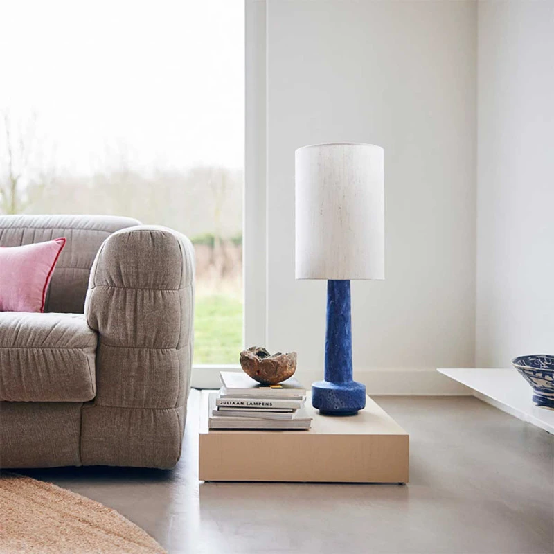 Grand pied de lampe retro Stoneware