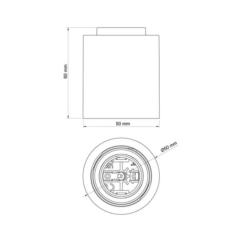 Douille électrique blanche étanche