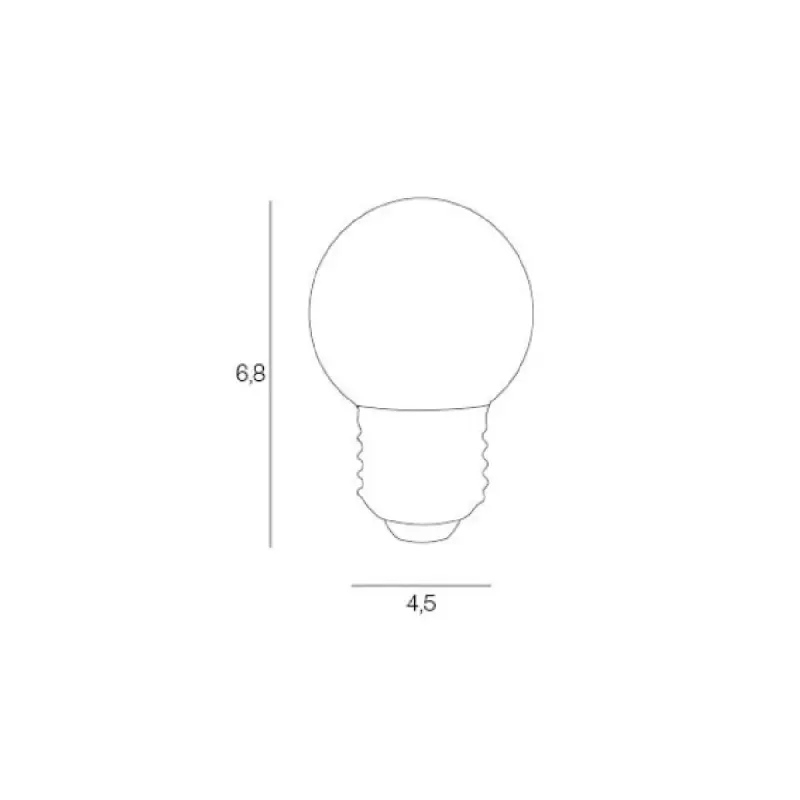 Ampoule G45 lot de 5 ampoules