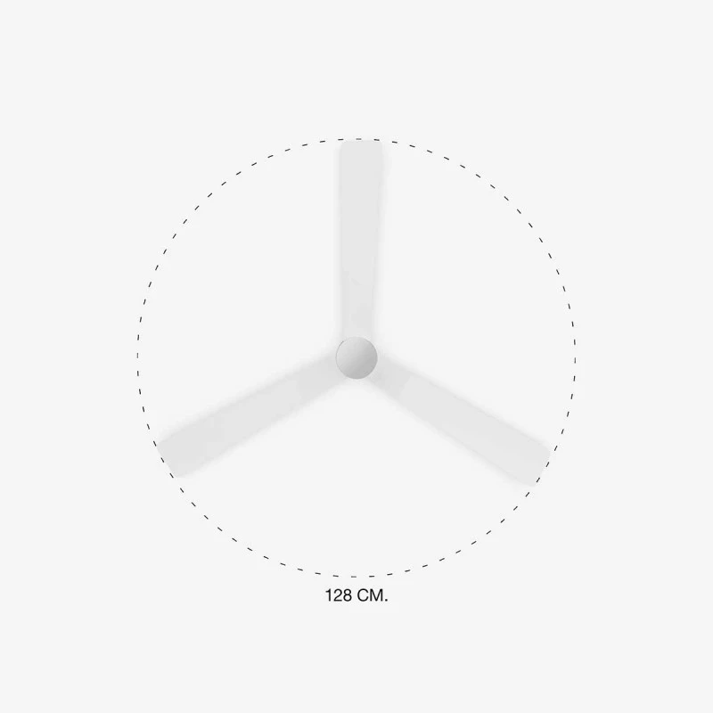 Ventilateur blanc grande hauteur sous plafond