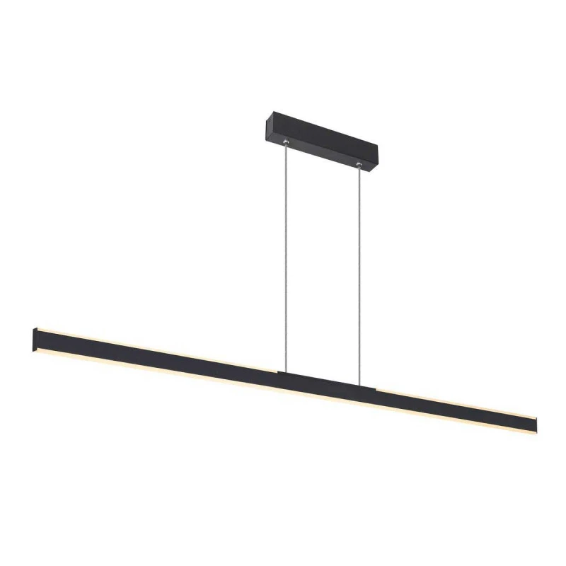 Grande suspension led moderne noire