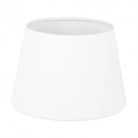 Abat-jour conique E27 H20 Tissu Blanc,MERANO,A1411