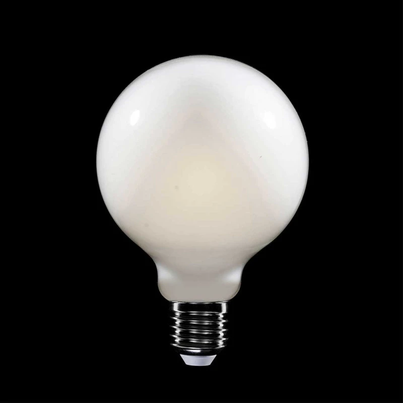 Ampoule globe E27 diamètre 95mm milky