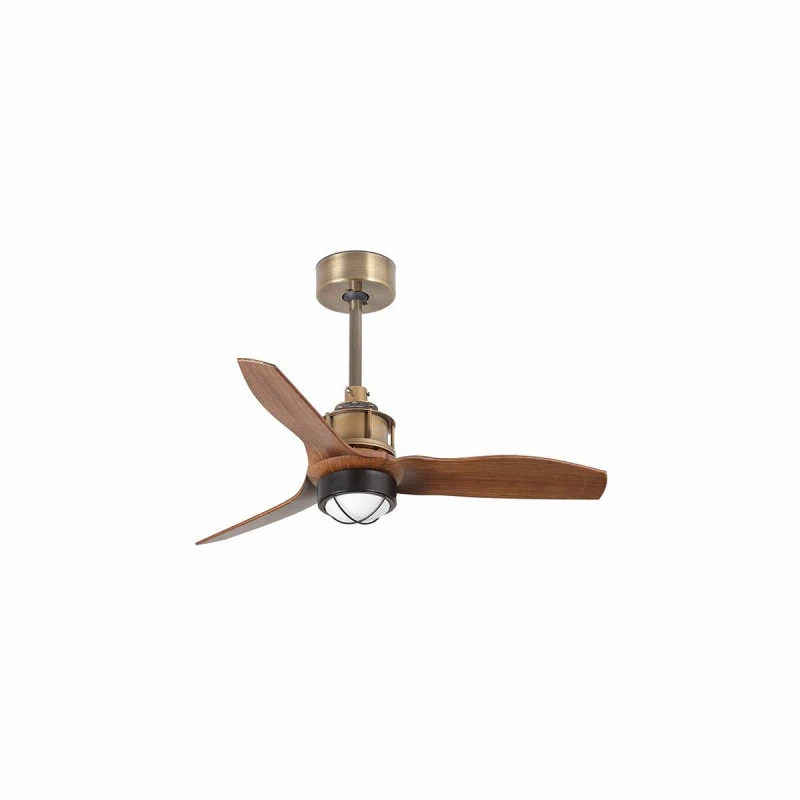 Ventilateur vieil or et bois taille XS