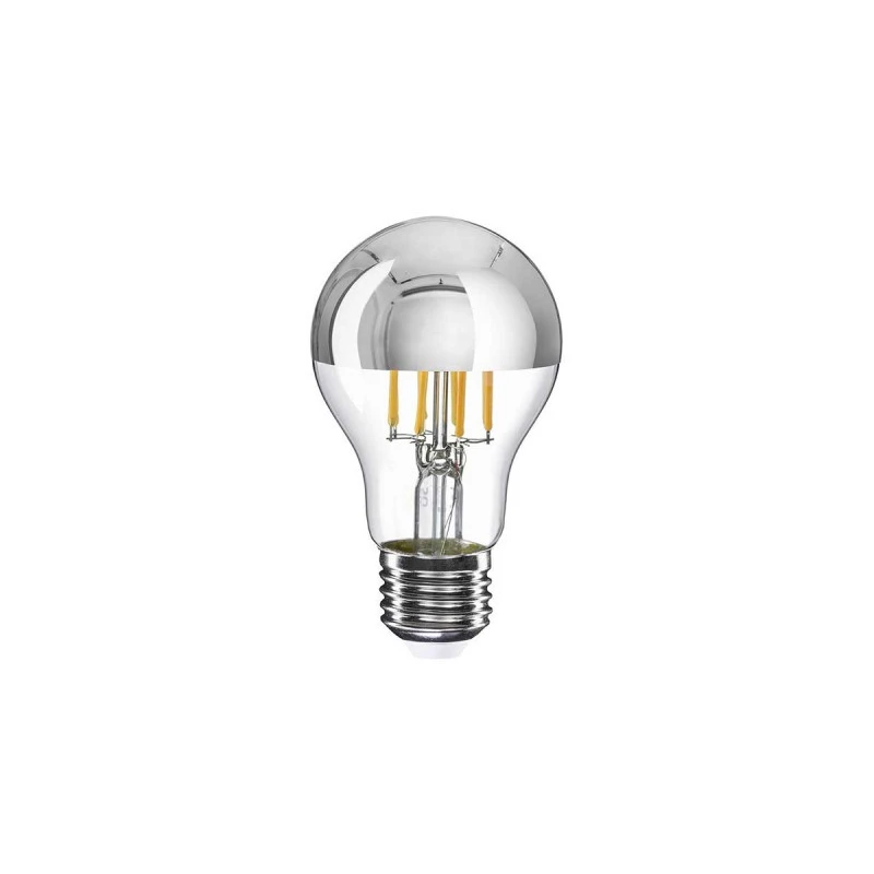 Ampoule E27 LED demi sphère argent