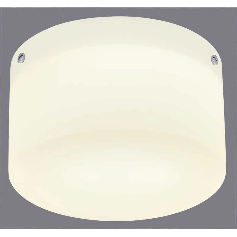 Plafonnier rond verre satiné