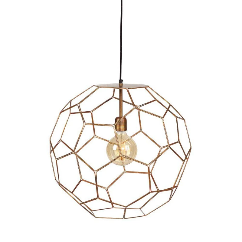 Suspension cuivre ajourée
