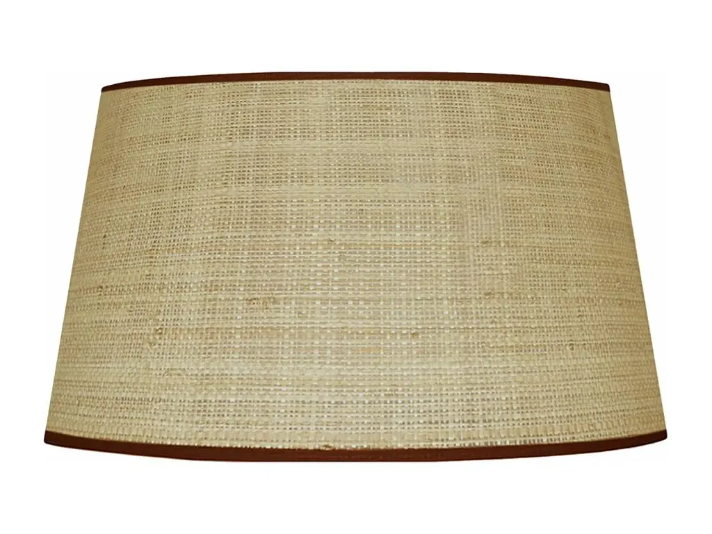 Abat-jour coton paille foncé 30 cm.