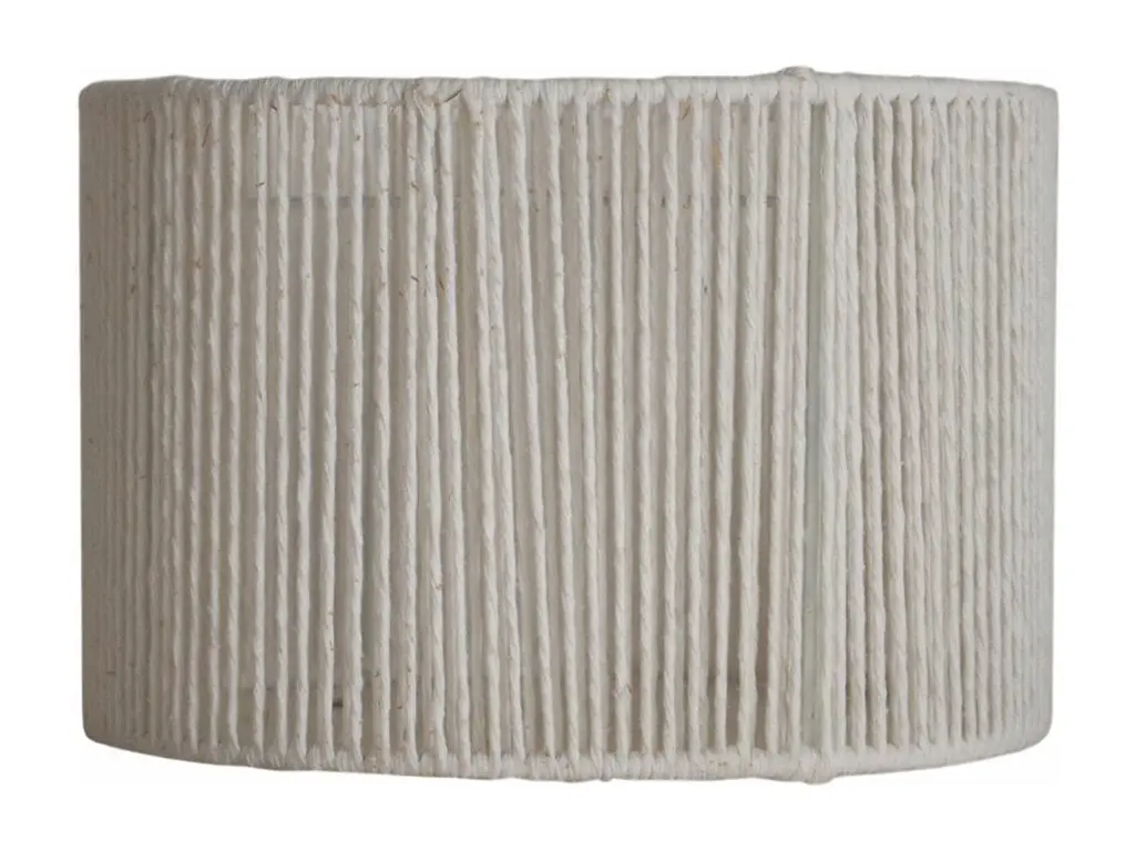 Abat-jour fi coton ivoire20 cm.