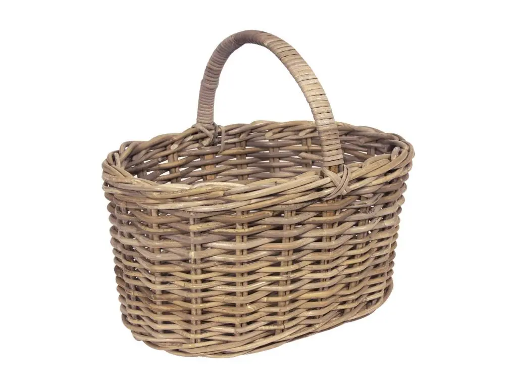 Aubry Gaspard Panier en poelet gris