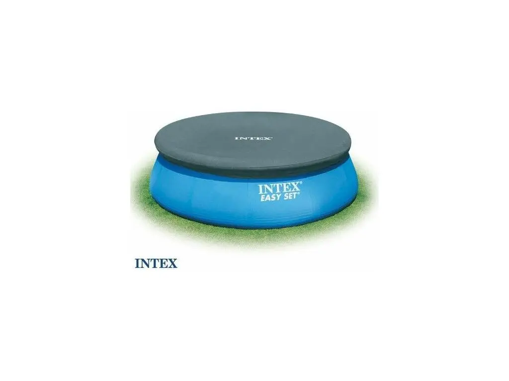 Bâche de protection 244 cm de diamètre piscine autostable ronde Intex - Bleu