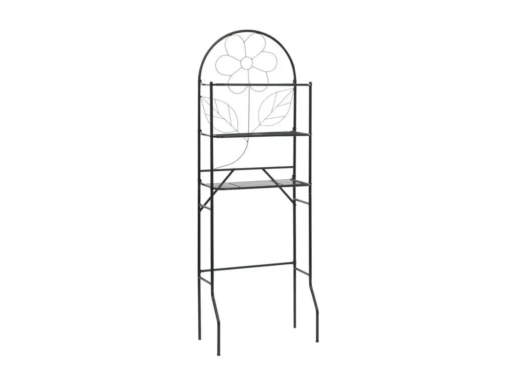 Étagère de toilette Noir 60 x 33x174