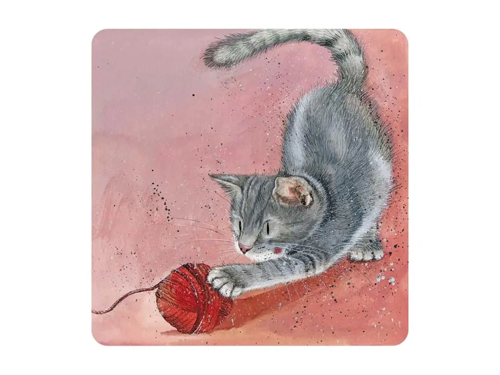 Dessous de verre Chat Pixie par Alex Clark