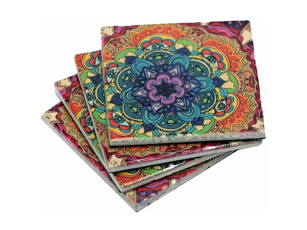 4 sous-verres Mandala