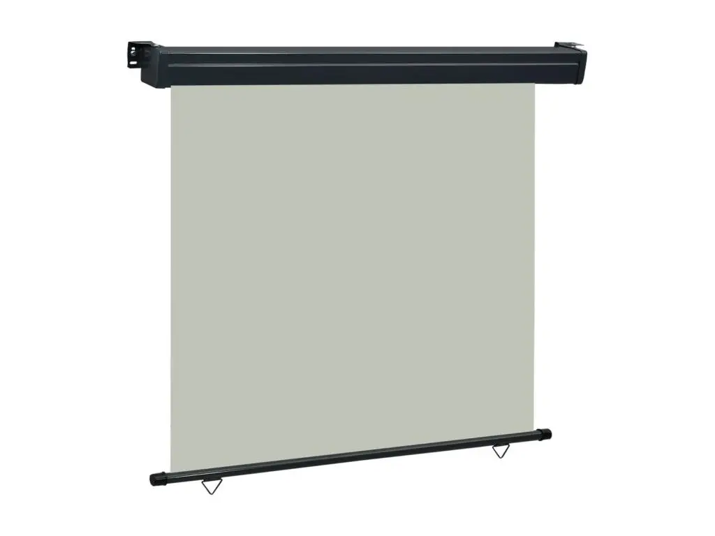 Auvent latéral de balcon 160x250 cm Gris