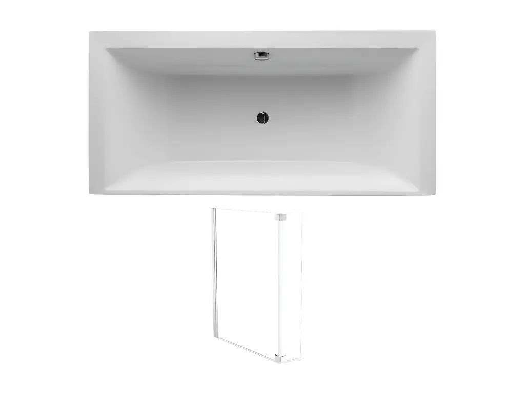 Baignoire droite 170 x 75 JACOB DELAFON Evok, deux places + pare bain