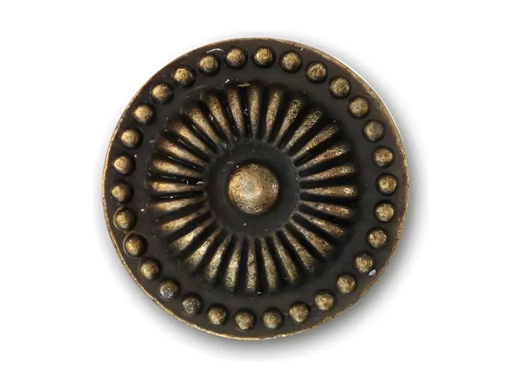 12 Poignées Fonte Aluminium Patinée 16 - Marron