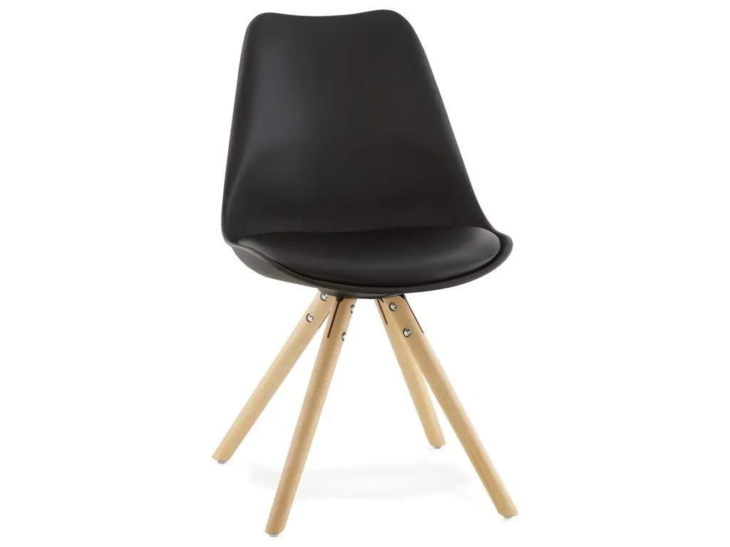 Chaise Design "Boka" 83cm Noir