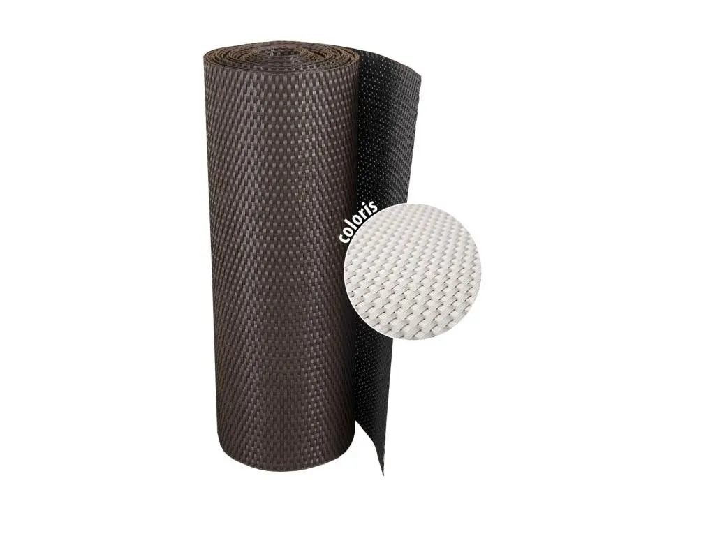 Brise-vue en résine tressée pour balcon et clôture coloris blanc 0.9 x 5 m