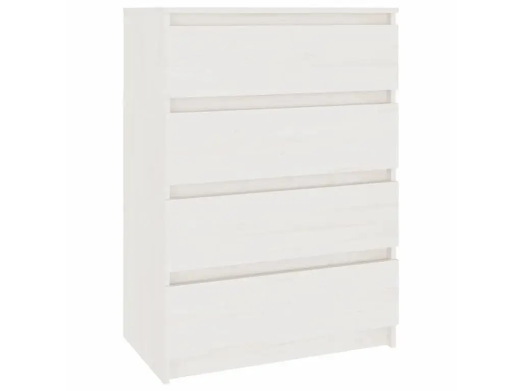 Armoire d'appoint Blanc 60x36x84 Bois de pin massif