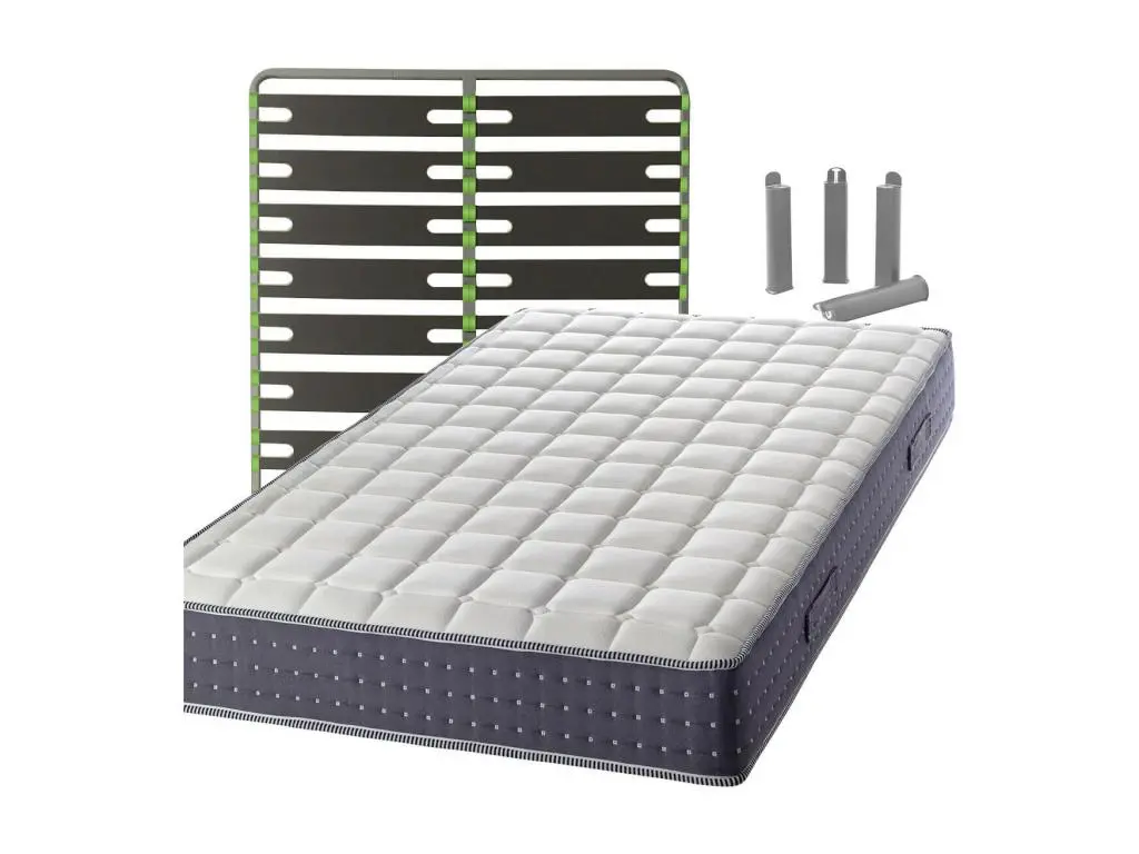 SILHOUETTE - Pack Matelas + AltoSenso 140x190 + Pieds