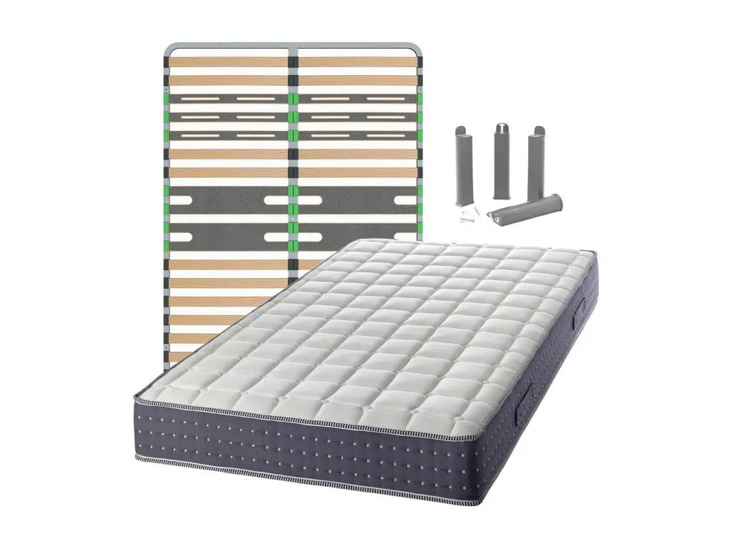 SILHOUETTE - Pack Matelas + AltoZone 140x190 + Pieds