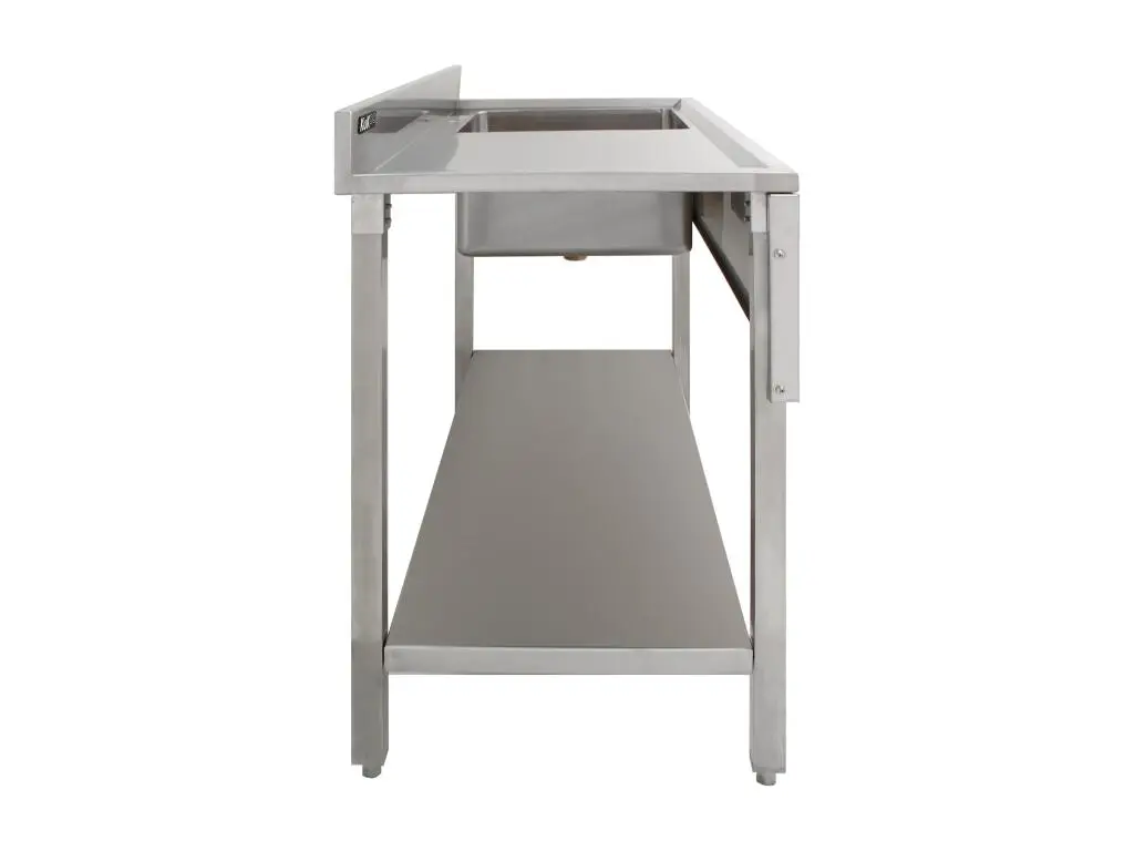 Evier en Acier Inoxydable Commercial - Egouttoir Coté Gauche