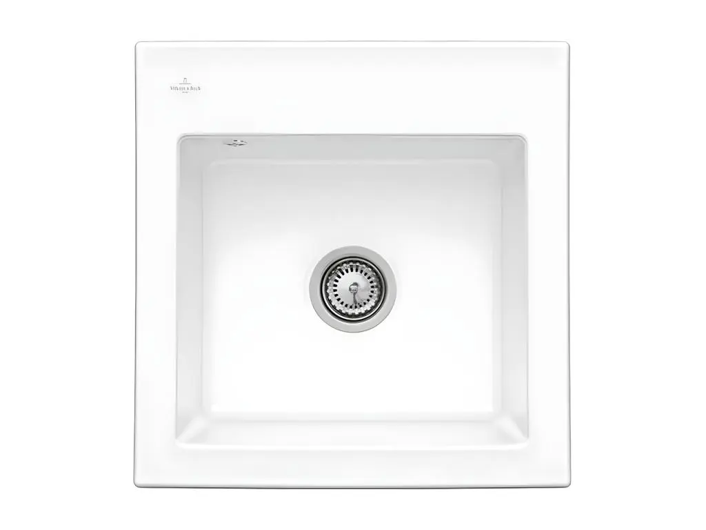 Evier VILLEROY ET BOCH Subway 50 S 52,5 x 51 cm sans egouttoir Blanc CeramicPlus