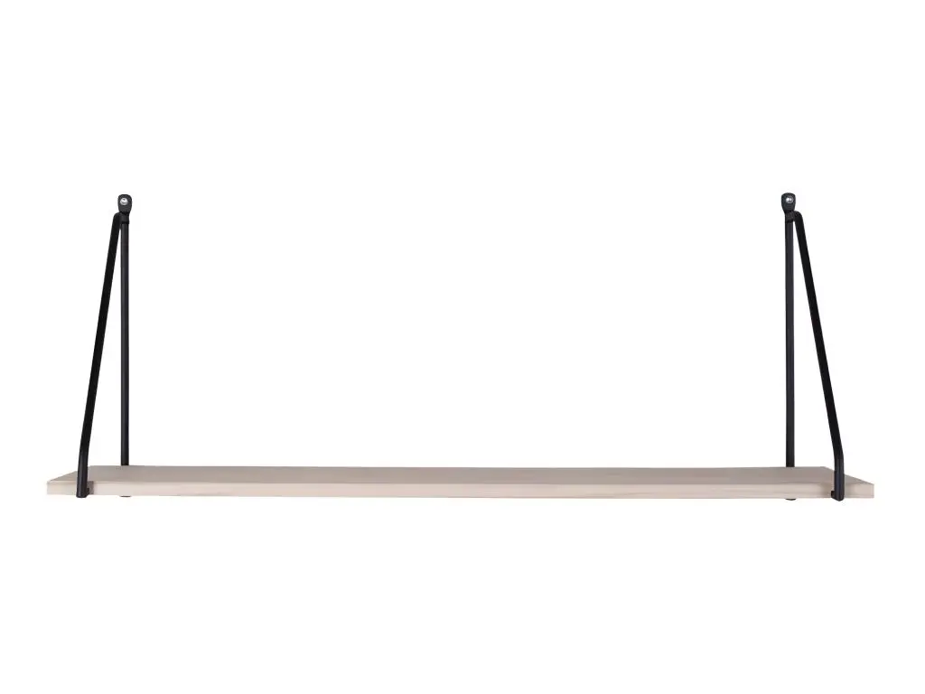 Arch Étagère murale, teinte naturelle, noir.