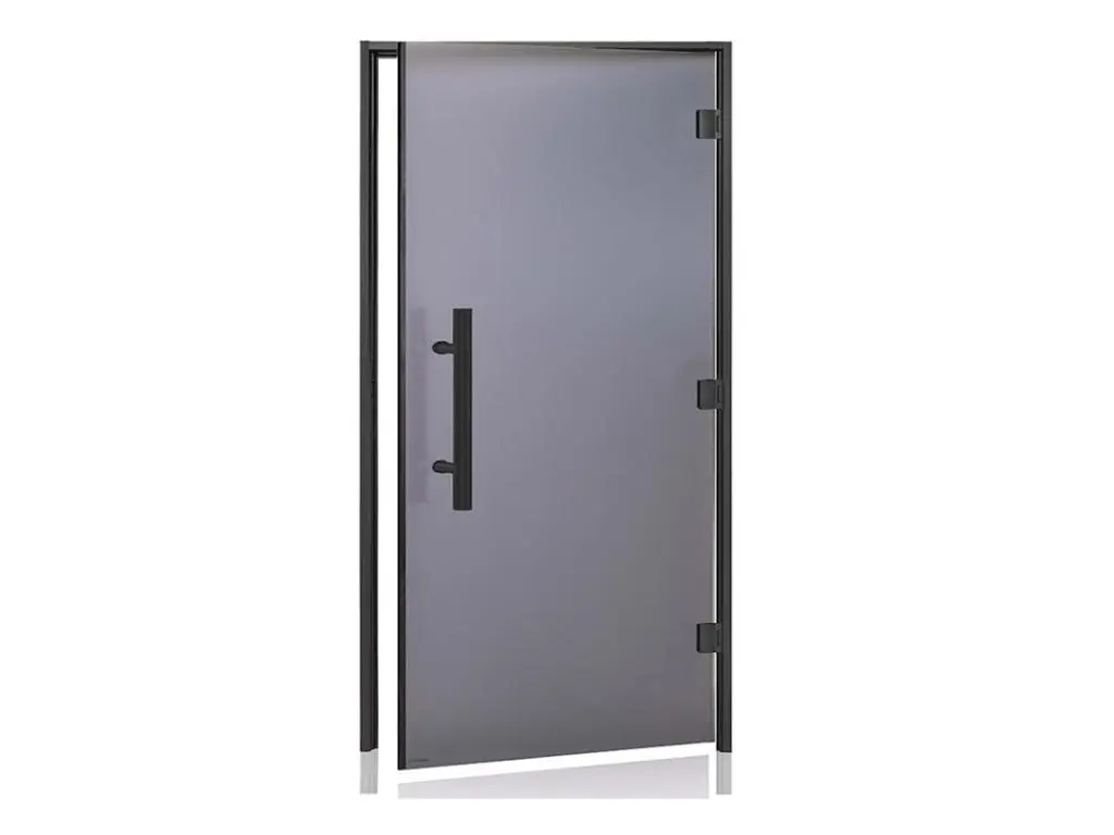 Porte pour hammam PRO BLACK LUXE 100 Norme PMR 100 x 200 cm