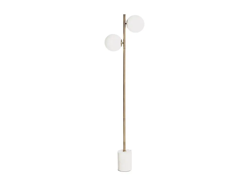 Lampe Haute en Fer, de couleur Blanc, 40x18x157 cm