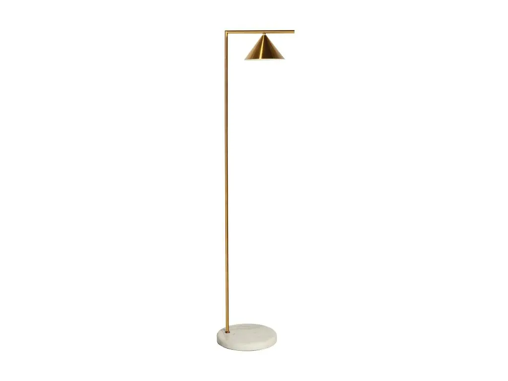 Lampe Haute en Fer, de couleur Blanc, 38x30x151 cm