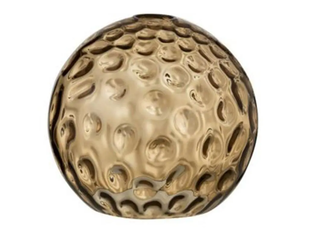 Abat-Jour Déco en Verre "Bollie" 25cm Marron