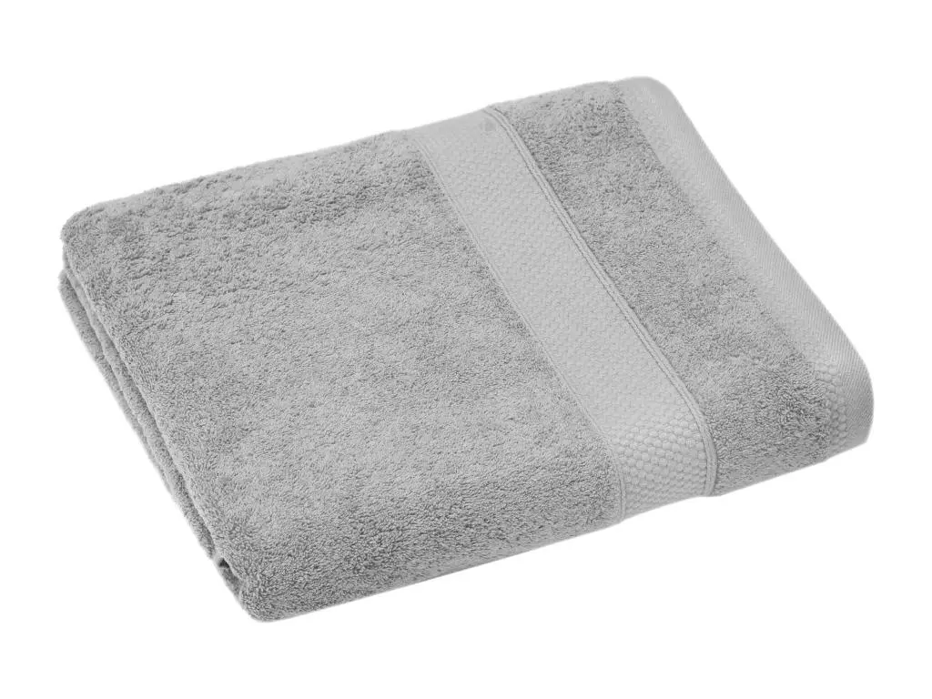 Serviette de toilette 50x90 cm NAÏA gris Perle