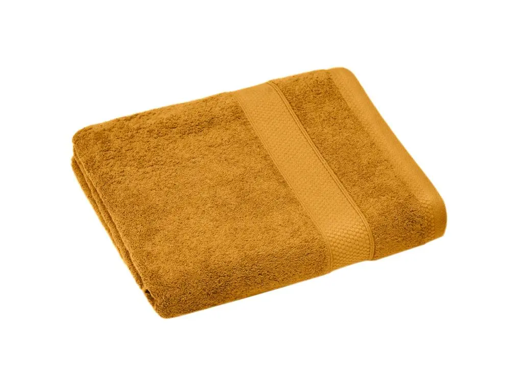 Serviette de toilette 50x90 cm NAÏA jaune Curry