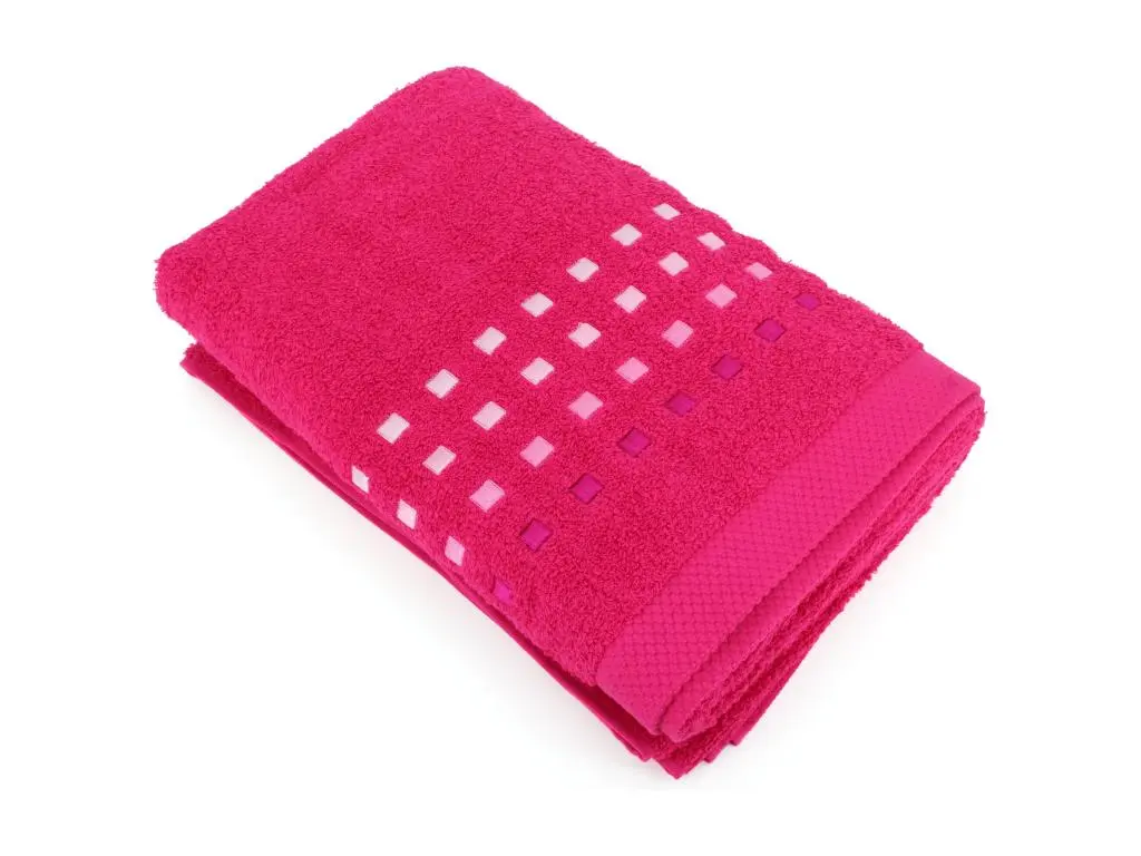 Drap de bain 100x150 cm coton 550 g/m2 PURE PRIMAVERA Rose Fuchsia