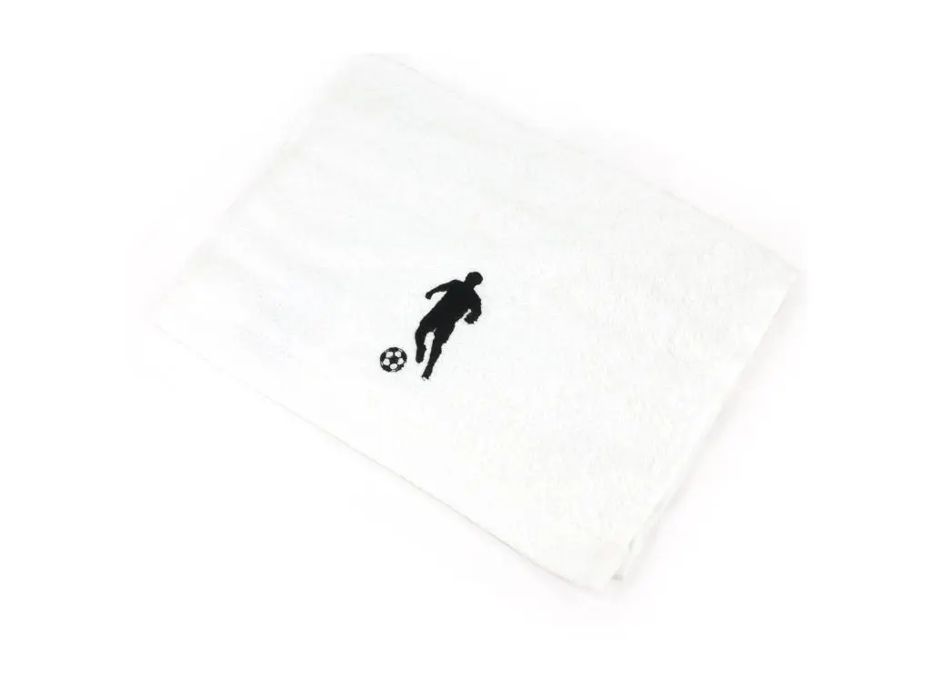 Serviette invite 33x50 cm coton 550 g/m2 PURE FOOTBALL Blanc