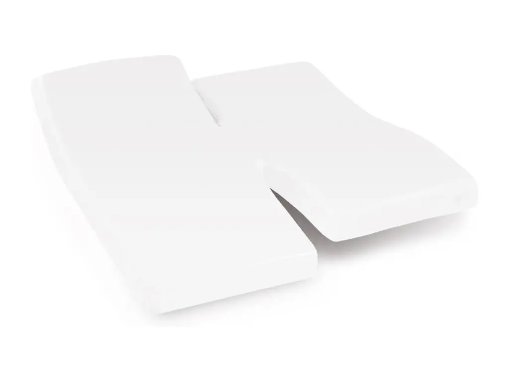 Protège matelas imperméable 2x80x200 cm lit articulé TPR bonnet 40cm ARNON molleton coton contrecollé polyuréthane