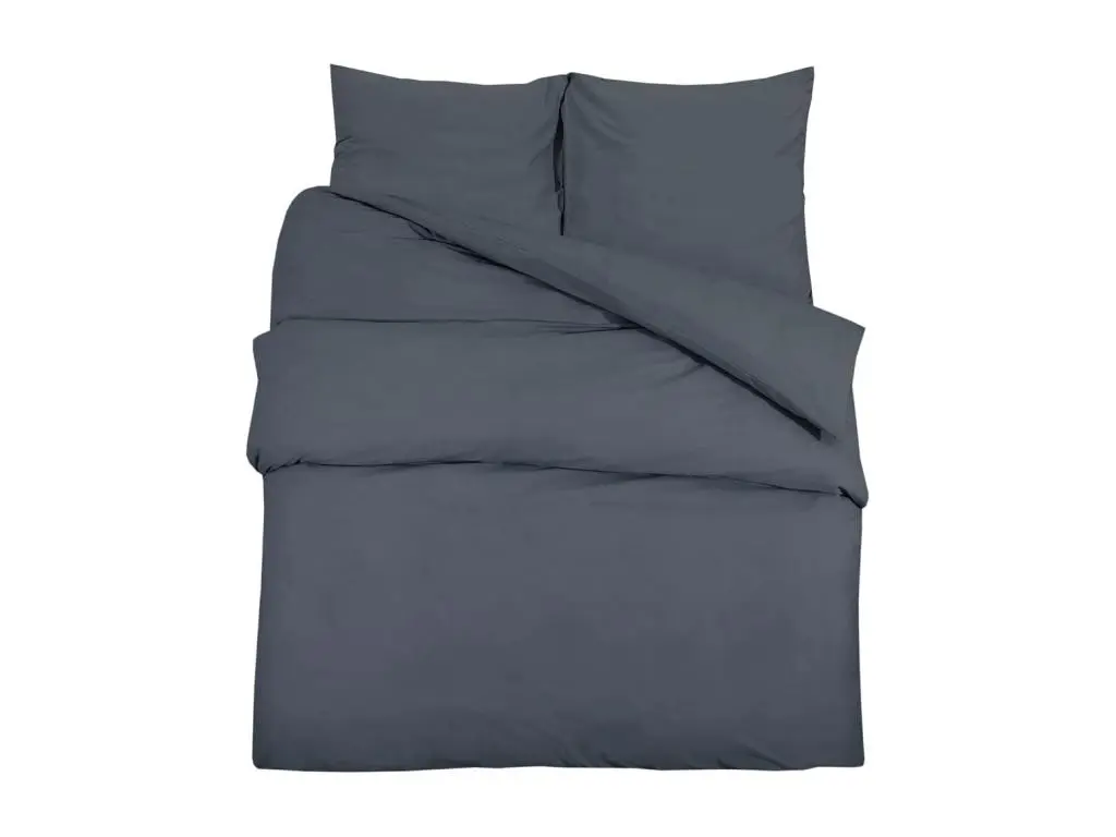 Ensemble de housse de couette Anthracite 220x240 Microfibre