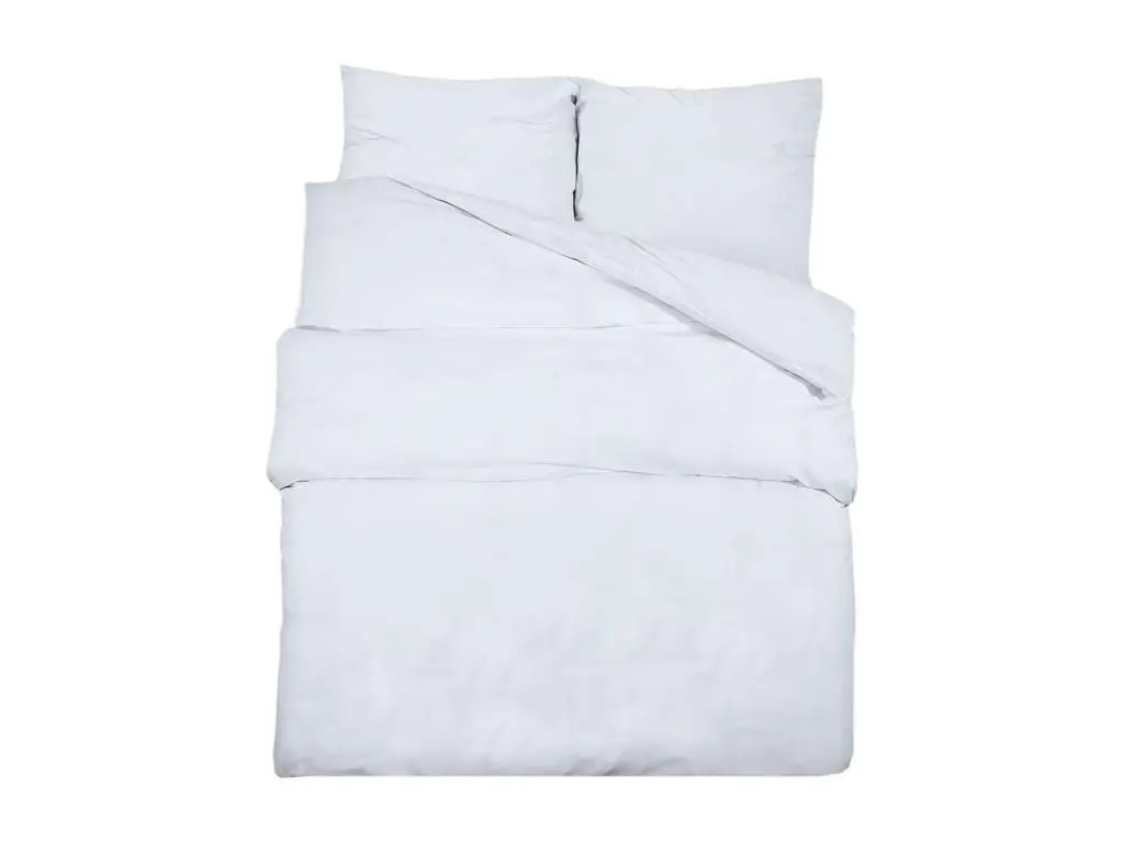 Ensemble de housse de couette Blanc 220x240 Microfibre