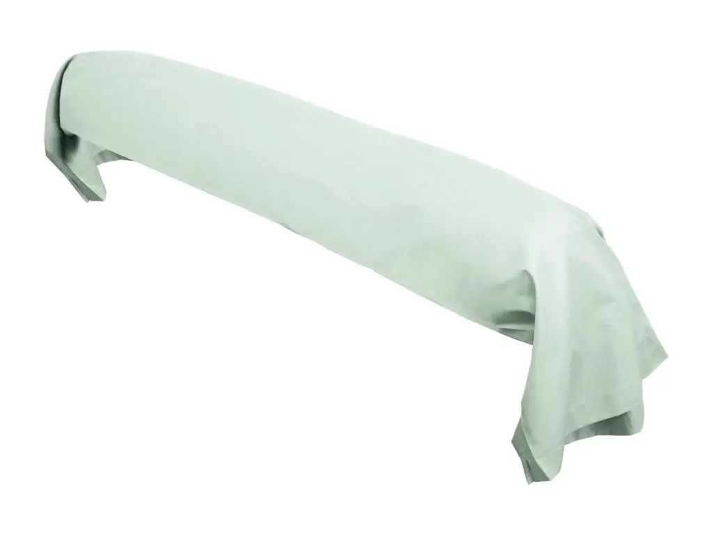 Taie de traversin uni 230X43 cm coton ALTO vert fleur d'amandier