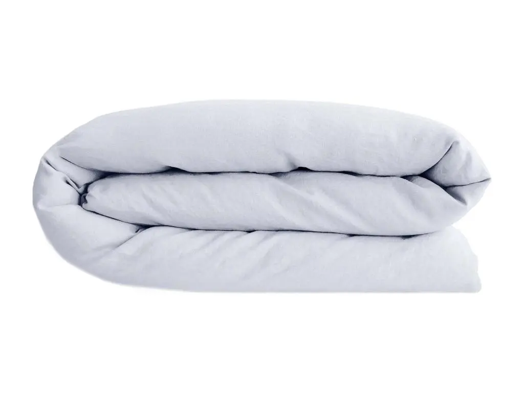 Housse de couette 200x200 cm lin lavé SONATE blanc Neige