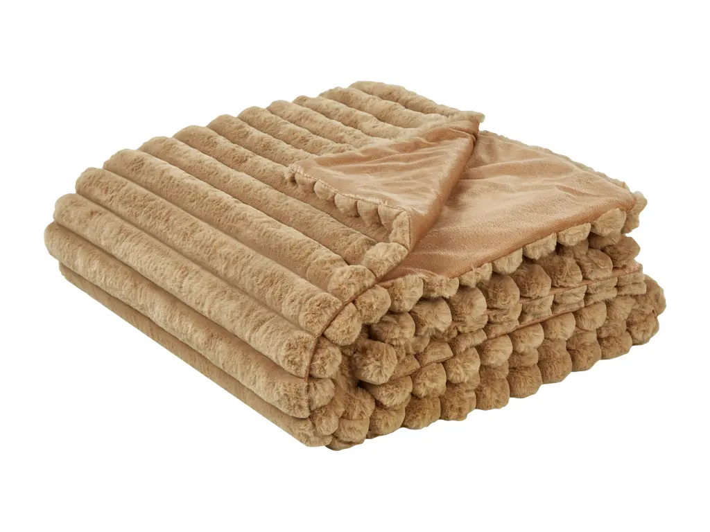 Couvre-lit 150 x 200 cm marron clair RAKYA