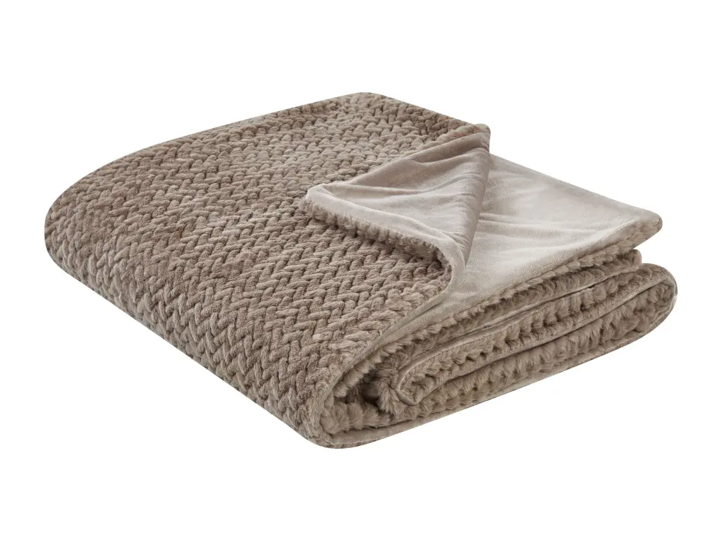 Couvre-lit 150 x 200 cm marron SURMI